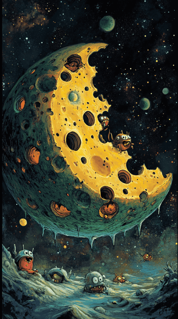20 Hilarious Phone Wallpapers That Make Every Unlock Better 43 Cheese Moon