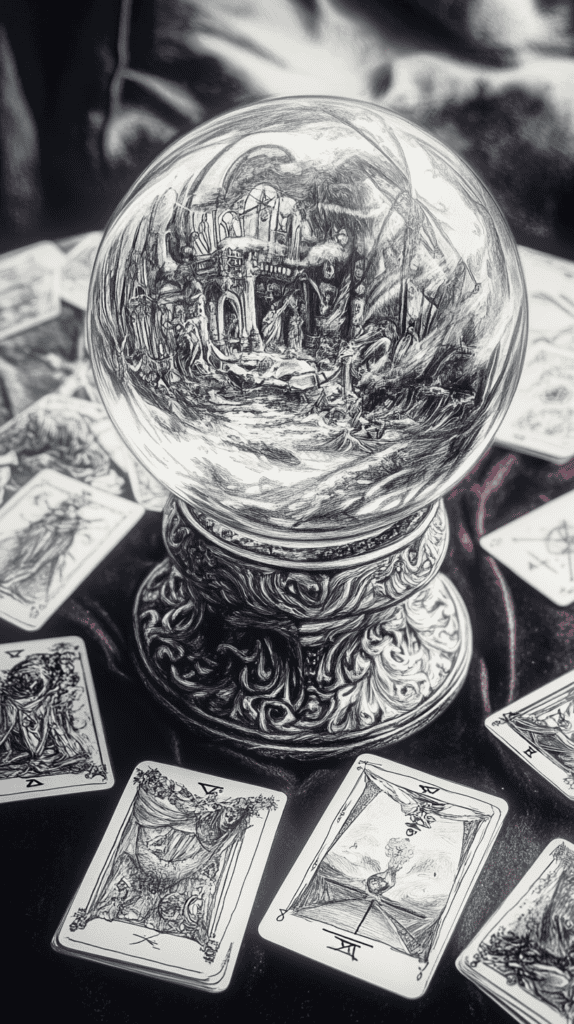 From Eerie to Enchanting: 16 Halloween Drawing Ideas You Never Imagined 38 Chilling Crystal Ball Visions