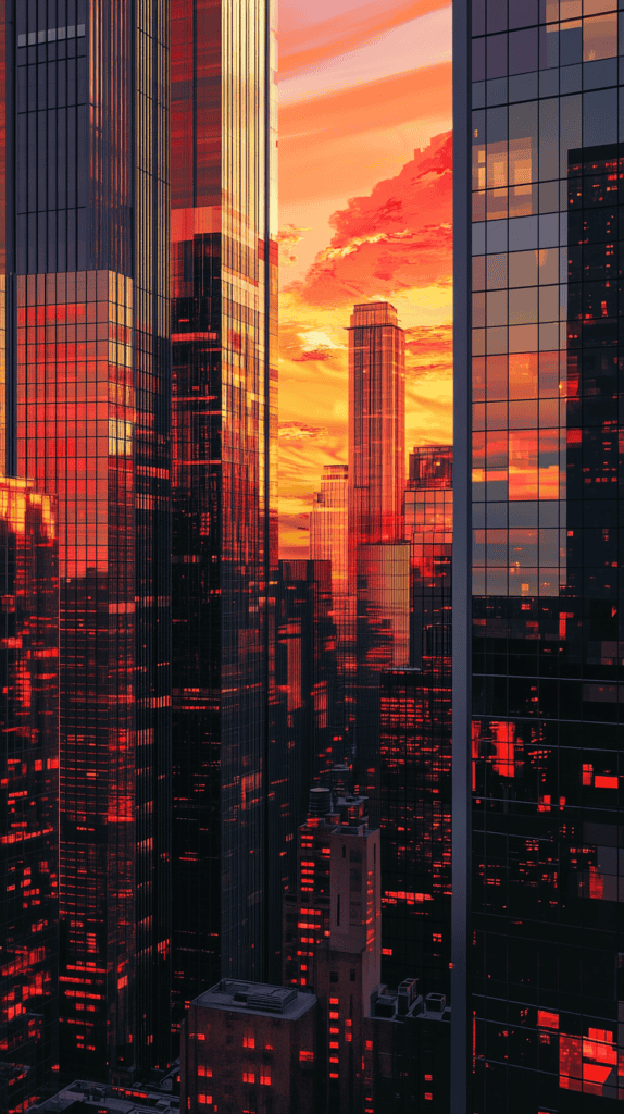 18 Sunset Phone Wallpapers That Elevate Your Screen 7 Cityscape Sundown