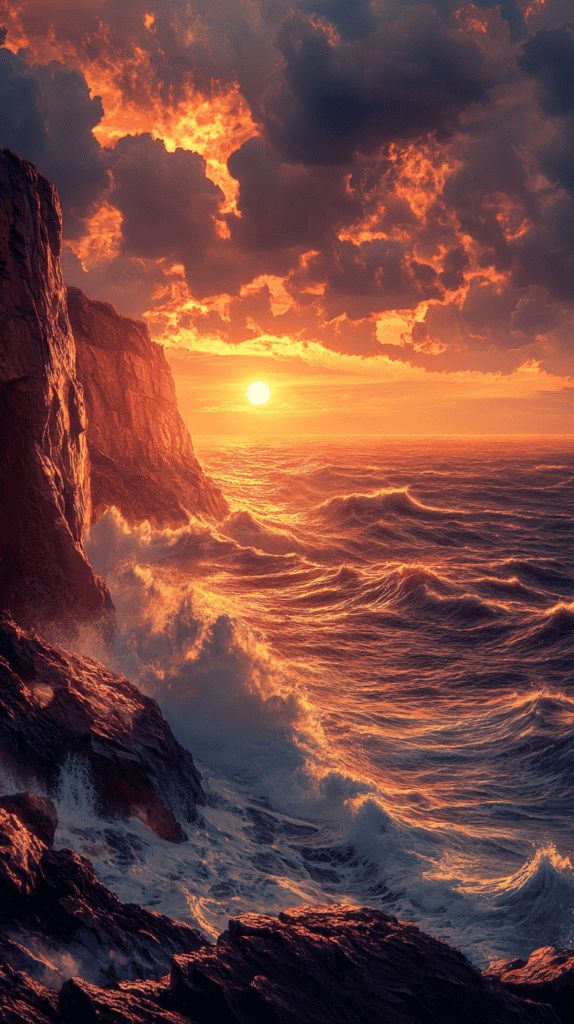 18 Sunset Phone Wallpapers That Elevate Your Screen 25 Coastal Cliffs 2
