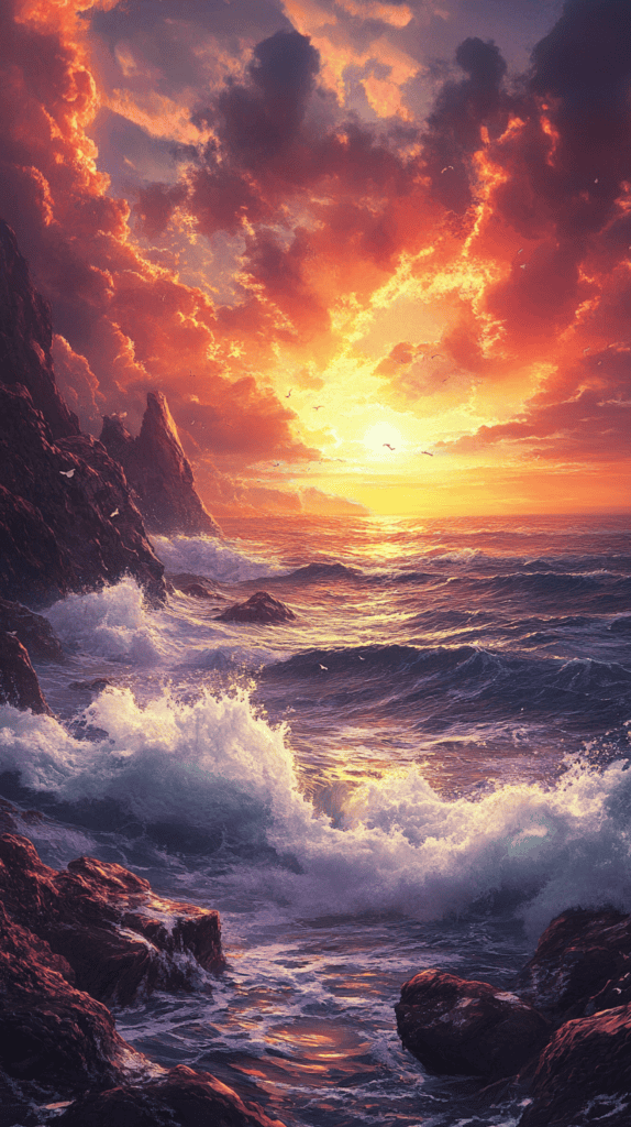 18 Sunset Phone Wallpapers That Elevate Your Screen 26 Coastal Cliffs 3