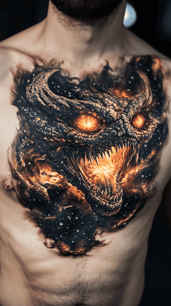 Unleash Your Dark Side: 23 Devilishly Unique Tattoo Ideas for Men 35 Cosmic Demonic Entity 2