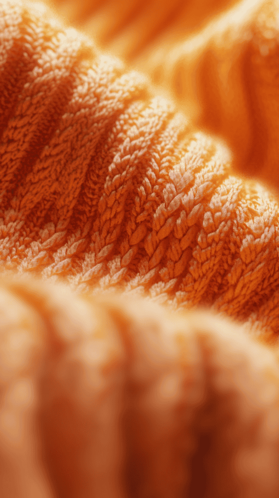 18 Orange Wallpapers to Refresh Your Phone's Look 14 Cozy Knitted Warmth