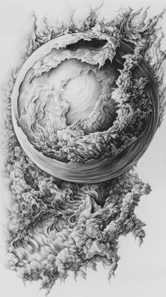 Heavenly Art: 17 God-Inspired Sketch Ideas to Awaken Your Creativity 7 Creation of the World 3