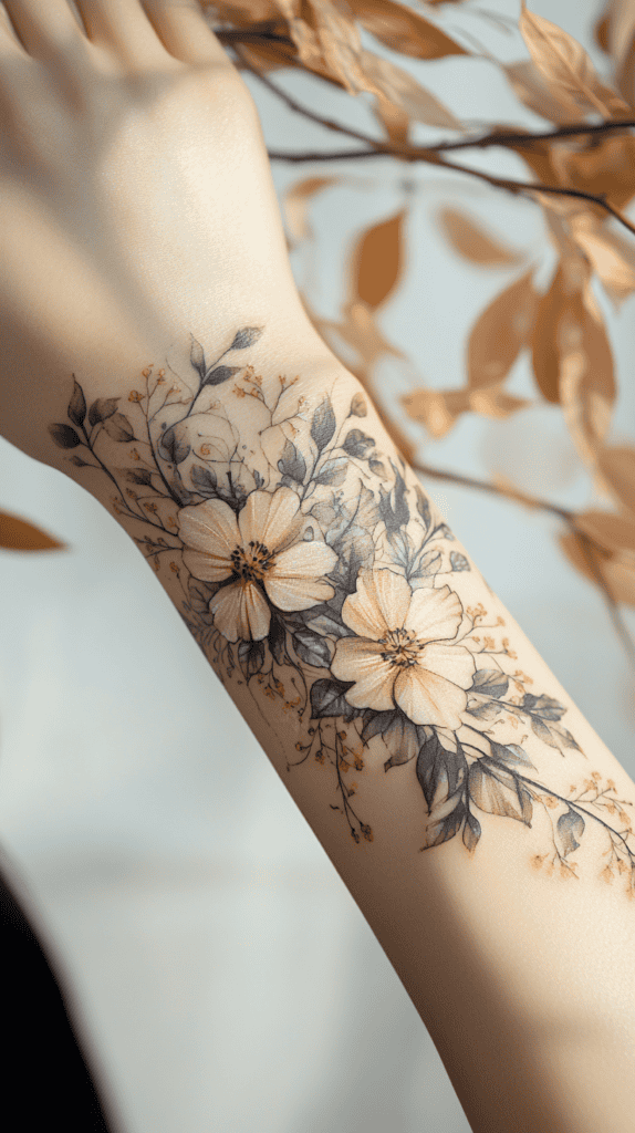 Delicate Floral Vine