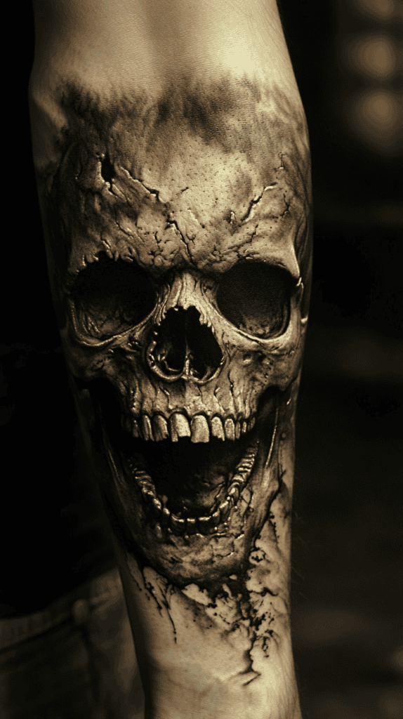 Unleash Your Dark Side: 23 Devilishly Unique Tattoo Ideas for Men 21 Demonic Skull