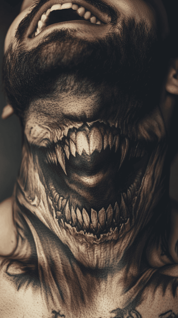 Unleash Your Dark Side: 23 Devilishly Unique Tattoo Ideas for Men 39 Demons Grin
