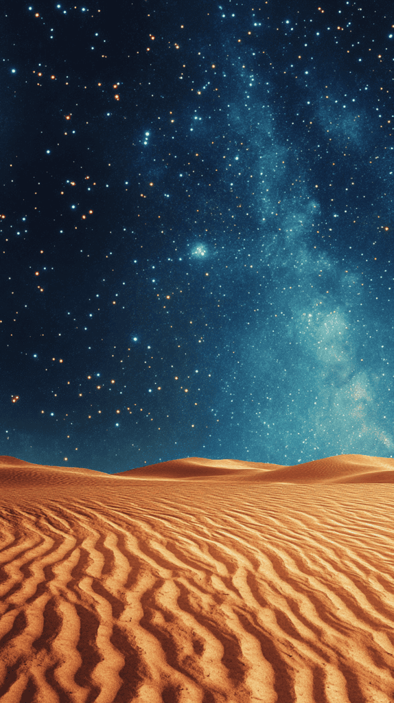 From Dusk Till Dawn: 21 Night-Inspired Wallpapers That Will Illuminate Your Phone 17 Desert Dunes Bathed in Starlight