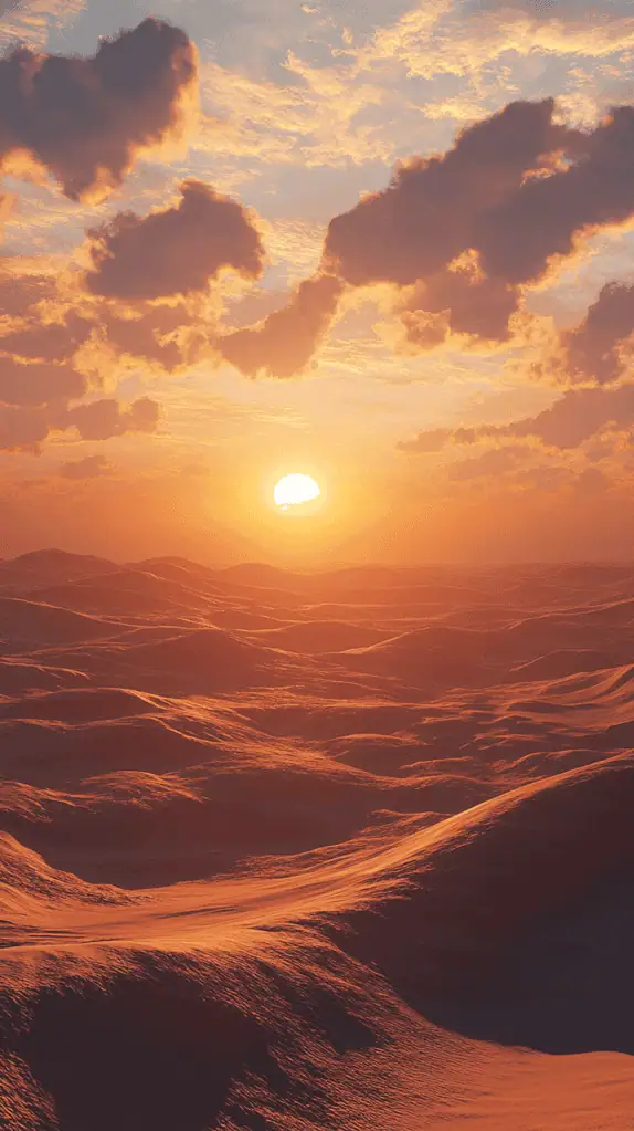 18 Sunset Phone Wallpapers That Elevate Your Screen 11 Desert Mirage Sunset 2