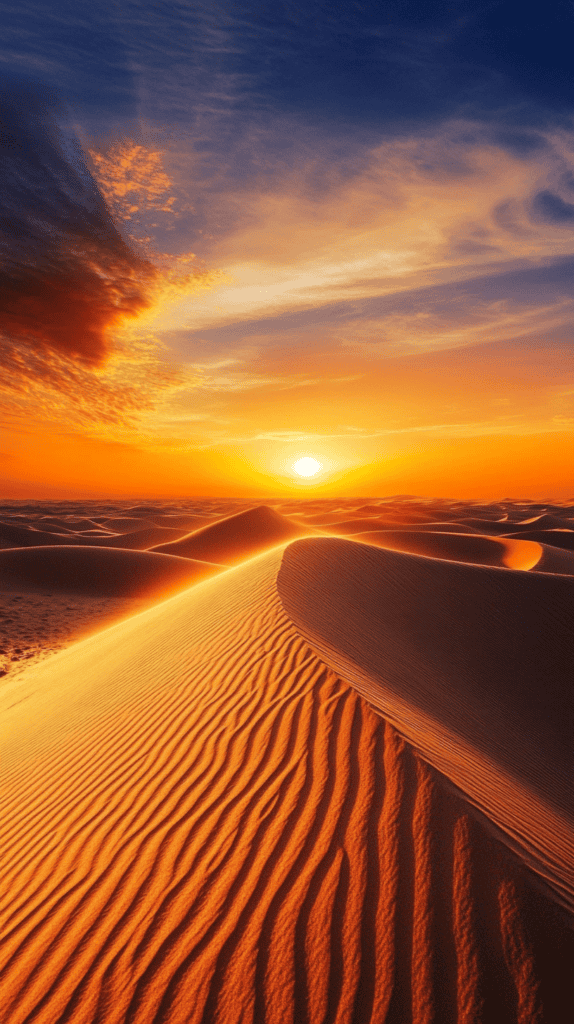 18 Sunset Phone Wallpapers That Elevate Your Screen 12 Desert Mirage Sunset 3