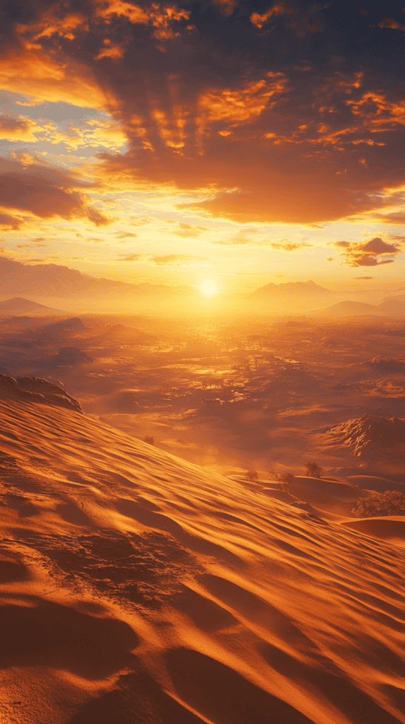 18 Sunset Phone Wallpapers That Elevate Your Screen 10 Desert Mirage Sunset
