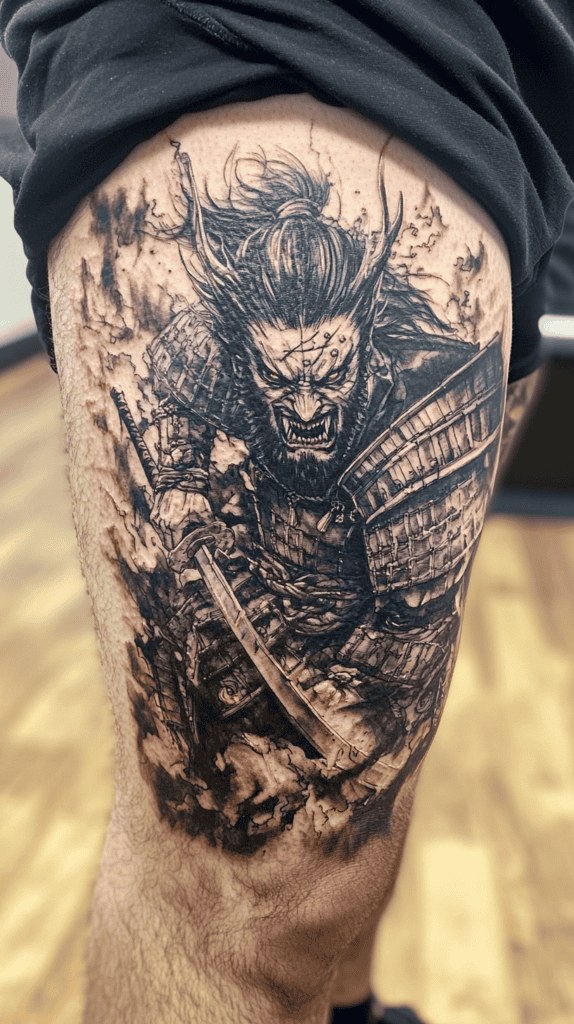 Unleash Your Dark Side: 23 Devilishly Unique Tattoo Ideas for Men 41 Devilish Samurai 2