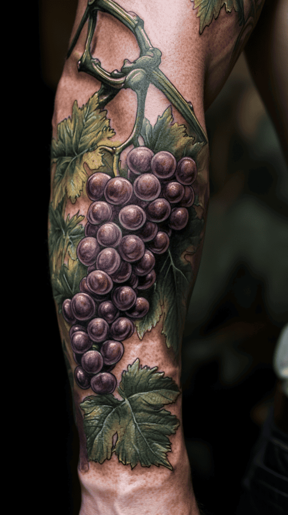 Modern Spartan: 18 Greek Tattoo Ideas Every Man Should Consider 33 Dionysuss Grapevine