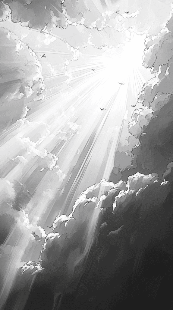 Heavenly Art: 17 God-Inspired Sketch Ideas to Awaken Your Creativity 8 Divine Light