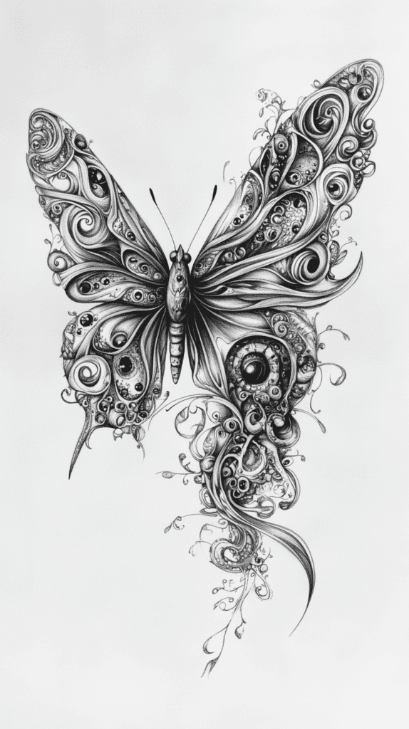 Bored of the Usual? Discover 16 Fresh Butterfly Drawing Concepts 22 Doodle Butterfly