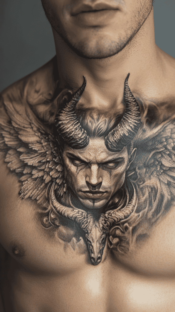 Unleash Your Dark Side: 23 Devilishly Unique Tattoo Ideas for Men 12 Duality Angel and Devil