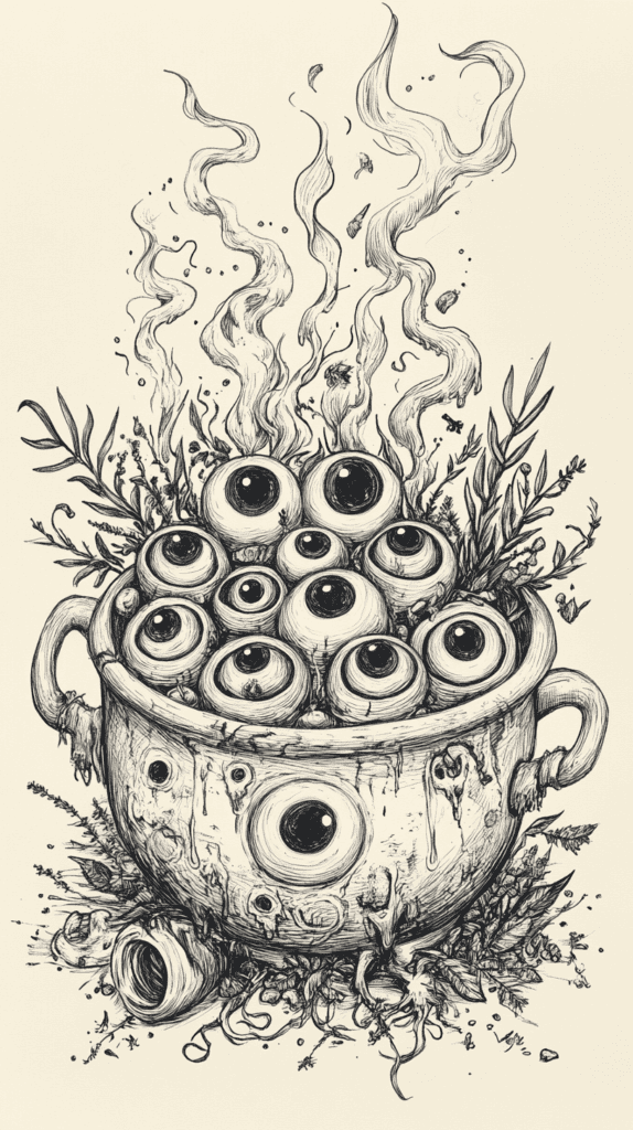 From Eerie to Enchanting: 16 Halloween Drawing Ideas You Never Imagined 29 Eerie Eyeball Soup