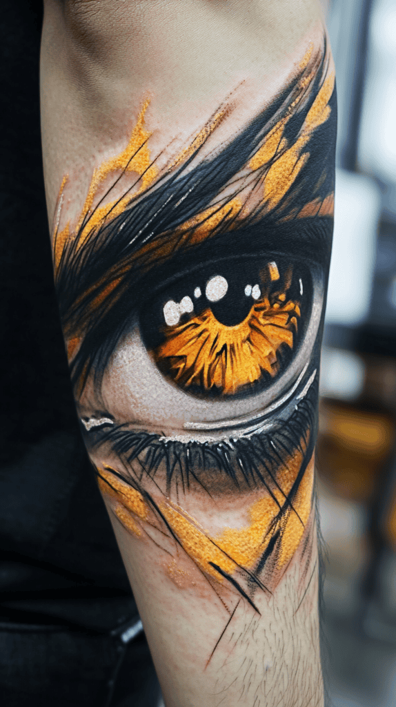 20 Anime-Inspired Tattoo Designs That Speak Without Words 32 Emotional Eyes 2