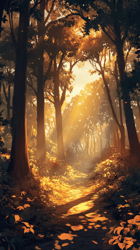 18 Sunset Phone Wallpapers That Elevate Your Screen 33 Enchanted Forest Glow 3