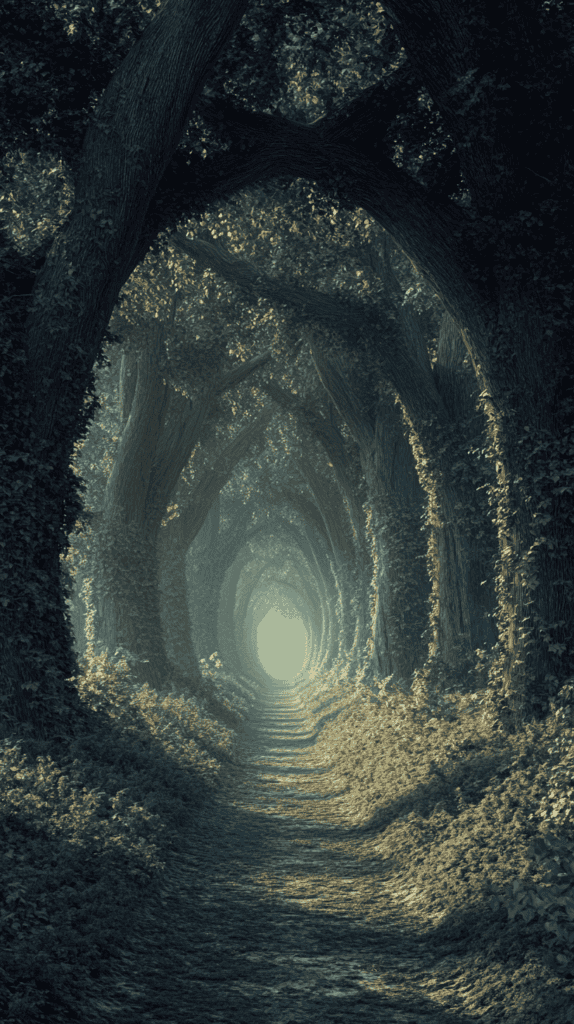 From Dusk Till Dawn: 21 Night-Inspired Wallpapers That Will Illuminate Your Phone 45 Enchanting Forest Pathway 2