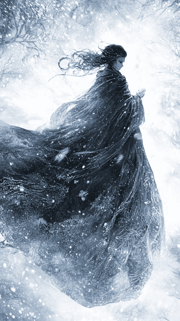 The Magic of Anime: 18 Drawing Ideas That Will Captivate Your Imagination 28 Ethereal Ice Sorceress