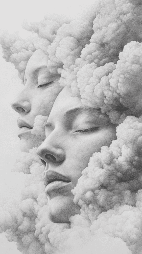 These 30 Trippy Drawing Ideas That Will Revolutionize Your Art 20 Faces in the Clouds 2