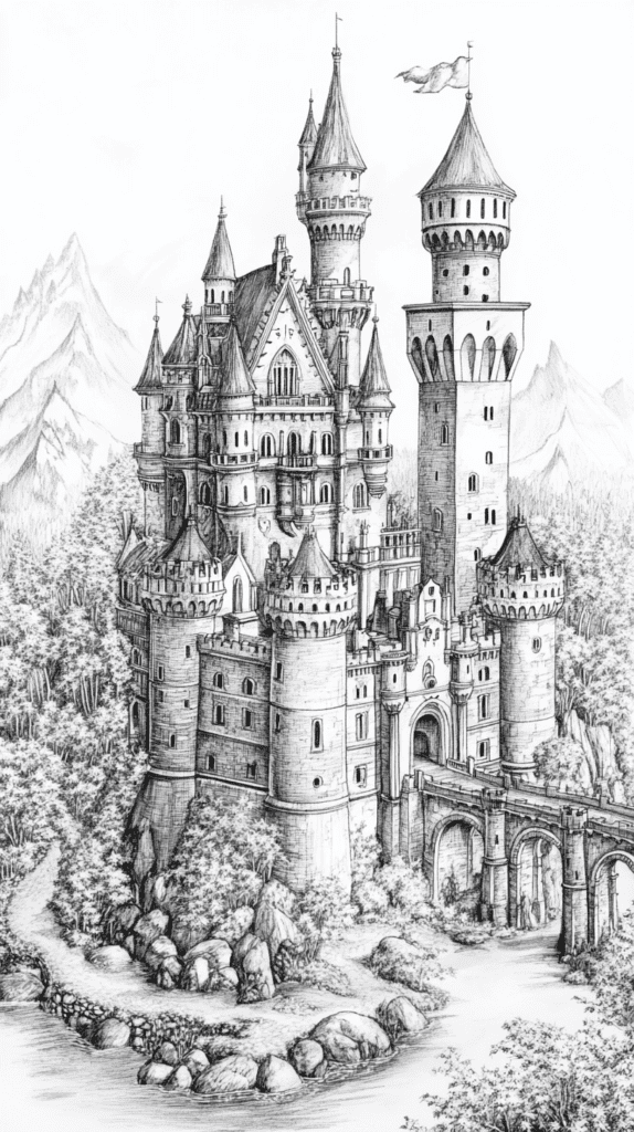 Discover the 15 Drawing Ideas Guaranteed to Unlock Your Child's Inner Picasso 25 Fairytale Castle 2