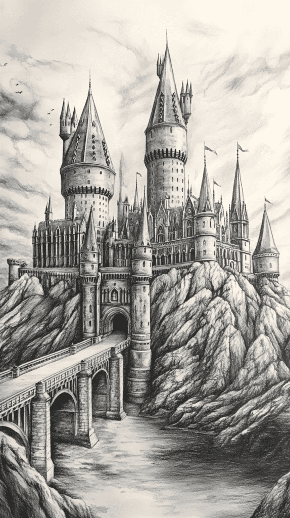 Explore 19 House Drawing Ideas That Blend Imagination with Reality 12 Fantasy Castle Creation 2