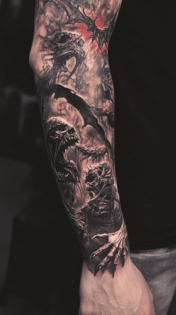Unleash Your Dark Side: 23 Devilishly Unique Tattoo Ideas for Men 51 Fiendish Full Sleeve 2