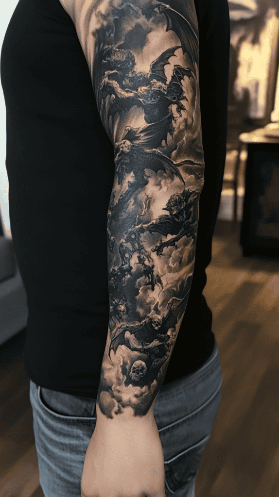 Unleash Your Dark Side: 23 Devilishly Unique Tattoo Ideas for Men 52 Fiendish Full Sleeve 3