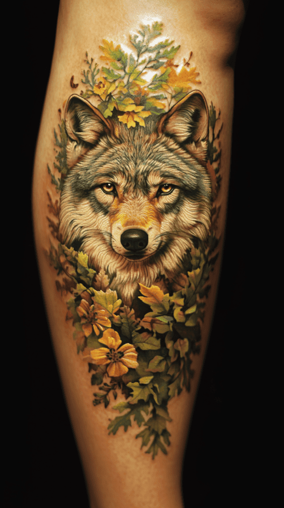 Explore 15 Female Wolf Tattoos That Symbolize Power and Grace 17 Forest Queen