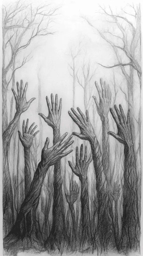 These 30 Trippy Drawing Ideas That Will Revolutionize Your Art 35 Forest of Hands