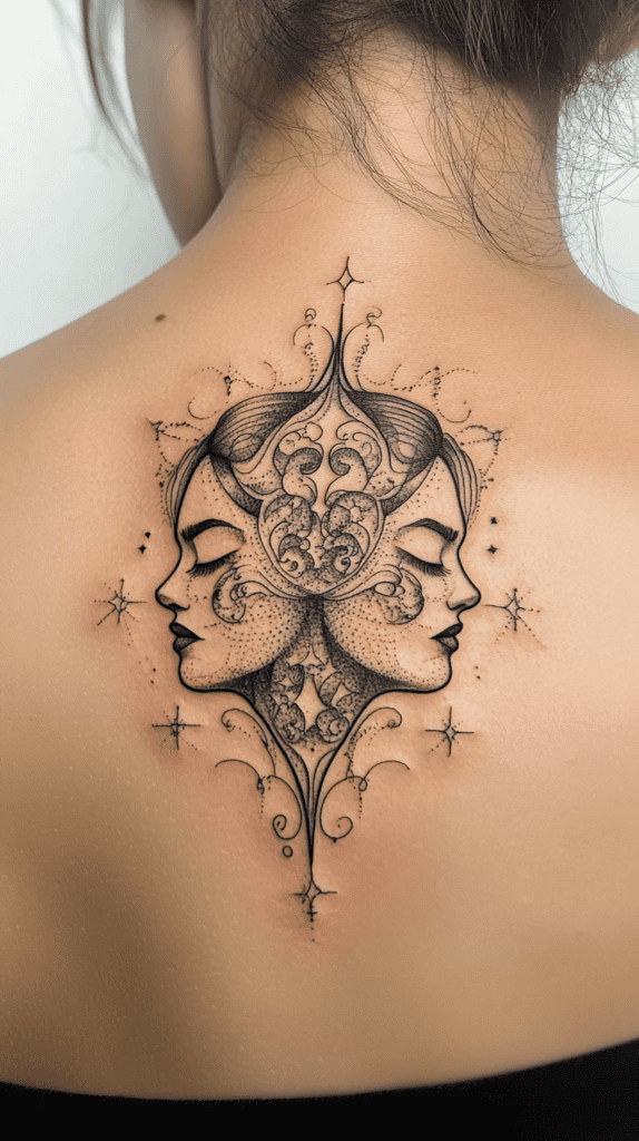 Discover Your Perfect Celestial Ink: Zodiac Tattoo Ideas for Women 8 Gemini The Twins Duality 2