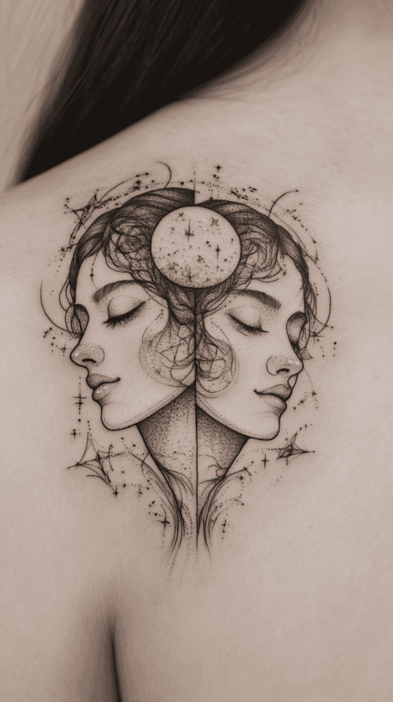 Discover Your Perfect Celestial Ink: Zodiac Tattoo Ideas for Women 7 Gemini The Twins Duality
