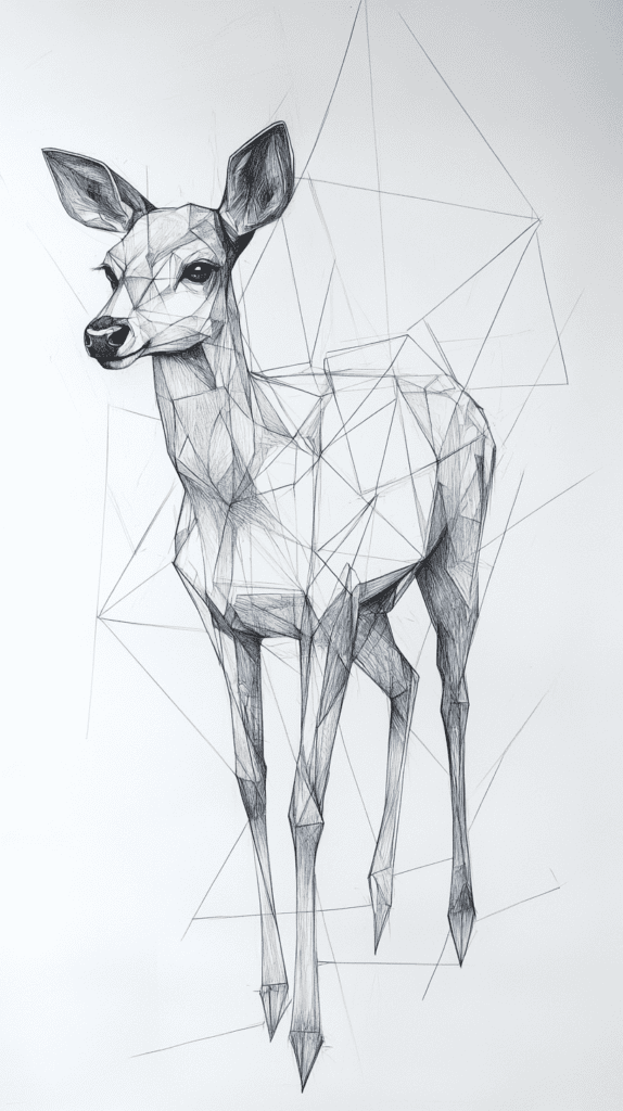 These 30 Trippy Drawing Ideas That Will Revolutionize Your Art 11 Geometric Animal Forms