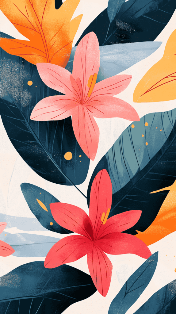 18 Floral Wallpapers to Revamp Your Phone Screen 25 Geometric Garden 2