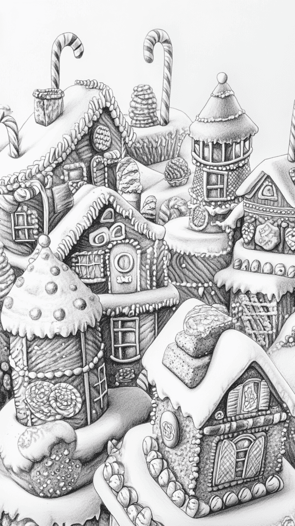 15 Christmas Drawing Ideas to Try This Holiday Season 16 Gingerbread House Extravaganza