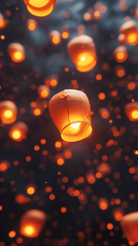 18 Orange Wallpapers to Refresh Your Phone's Look 25 Glowing Lantern Festival 3