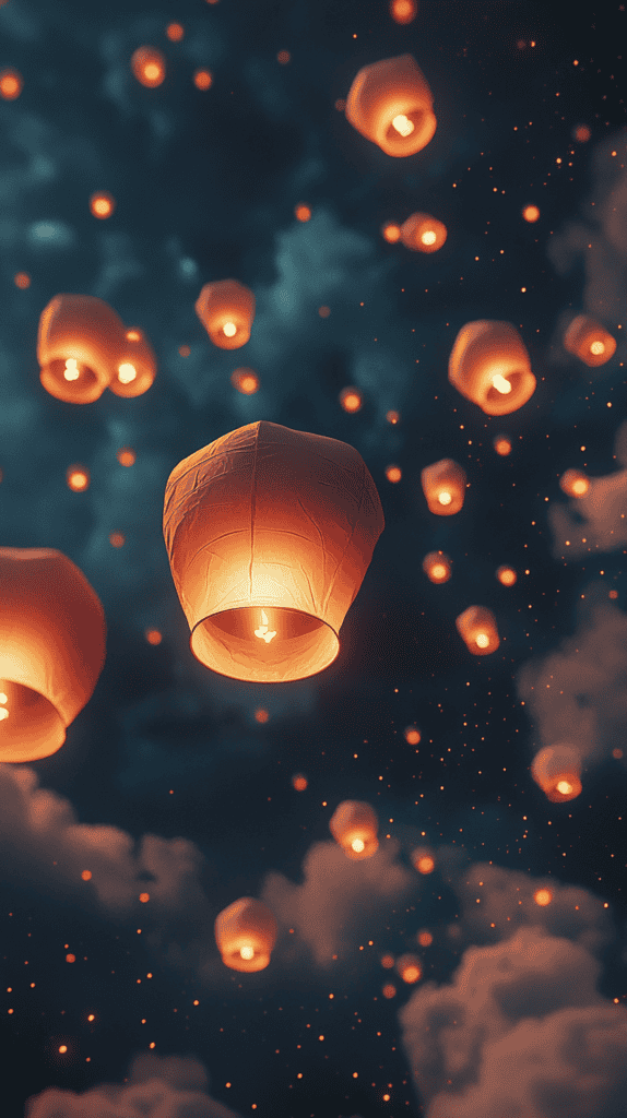 18 Orange Wallpapers to Refresh Your Phone's Look 26 Glowing Lantern Festival