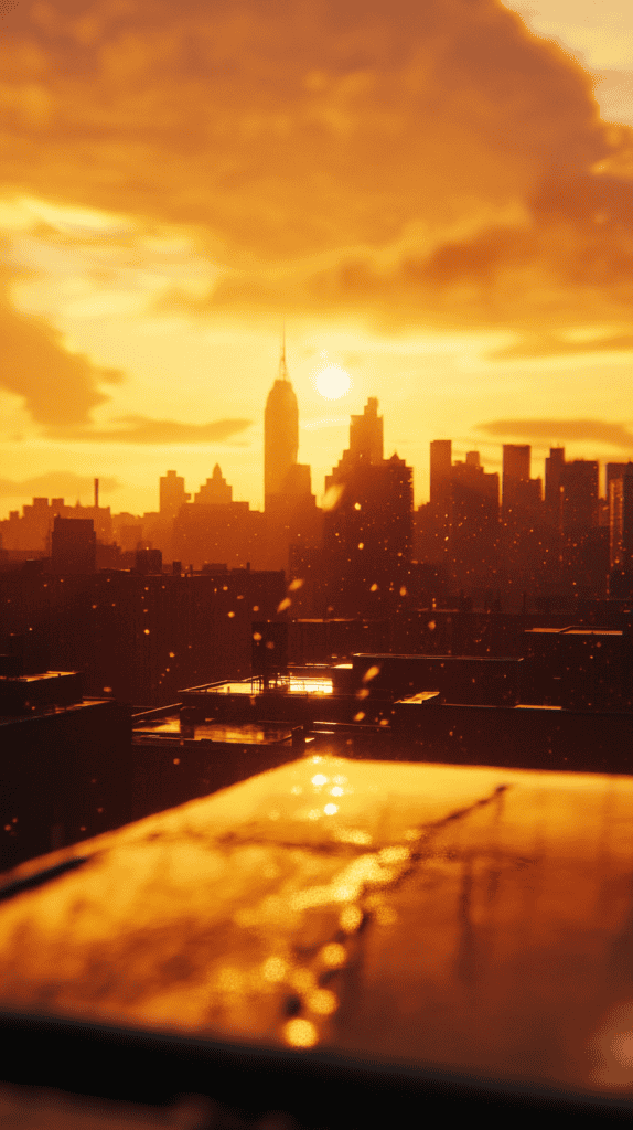 Golden Sunset Silhouette 2