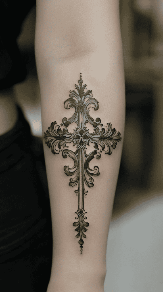 18 Emo Tattoo Ideas Worth Considering for Self-Expression 32 Gothic Cross 2 1