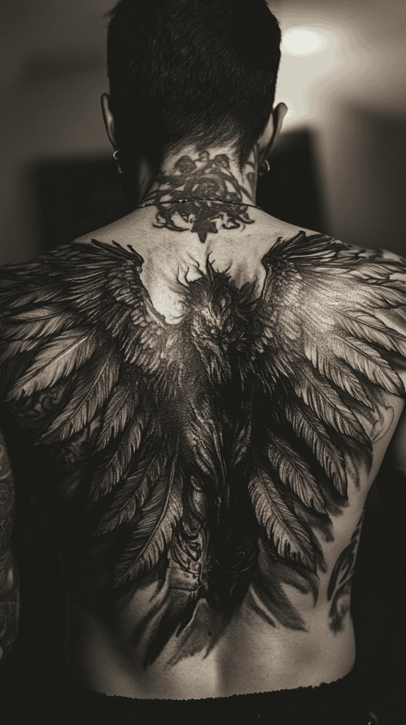 Unleash Your Dark Side: 23 Devilishly Unique Tattoo Ideas for Men 6 Gothic Devil with Wings 3