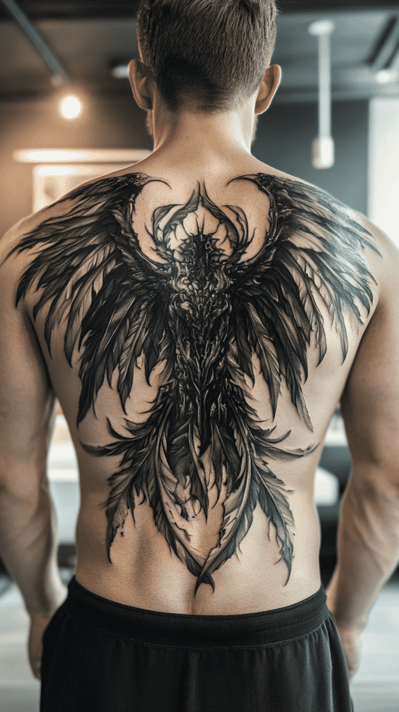 Unleash Your Dark Side: 23 Devilishly Unique Tattoo Ideas for Men 4 Gothic Devil with Wings