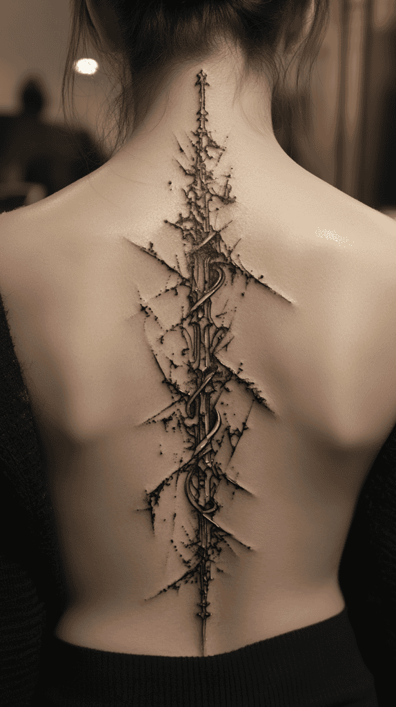 20 Edgy Grunge Tattoo Ideas for Women Who Break the Rules 49 Gothic Letters 3