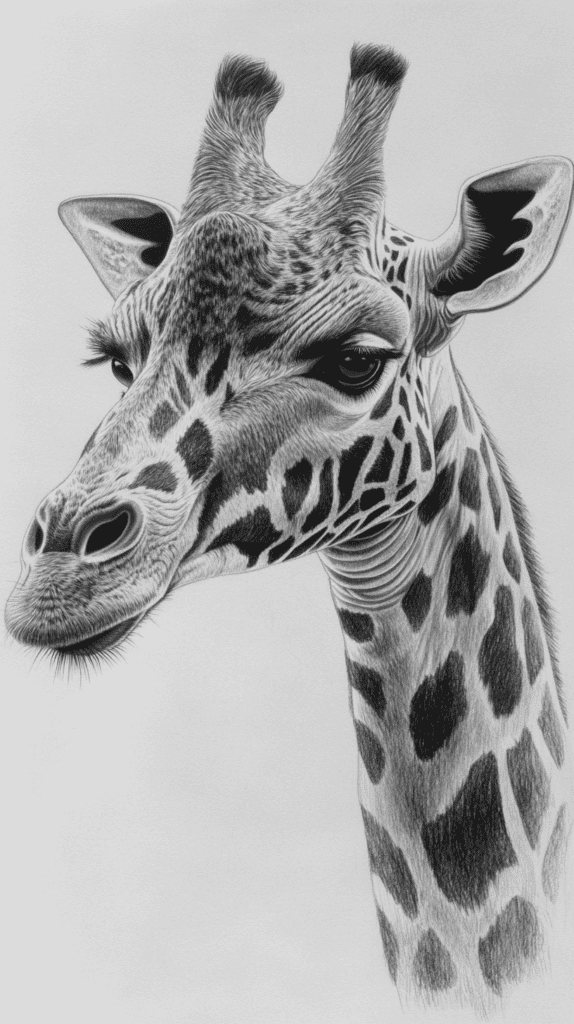 The 19 Animal Drawing Ideas Every Aspiring Artist Should Try 3 Graceful Giraffe Portrait 2