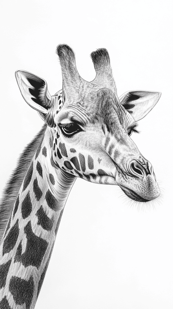 The 19 Animal Drawing Ideas Every Aspiring Artist Should Try 2 Graceful Giraffe Portrait