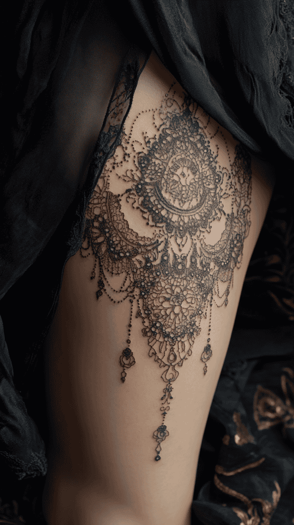 20 Edgy Grunge Tattoo Ideas for Women Who Break the Rules 18 Grunge Lacework