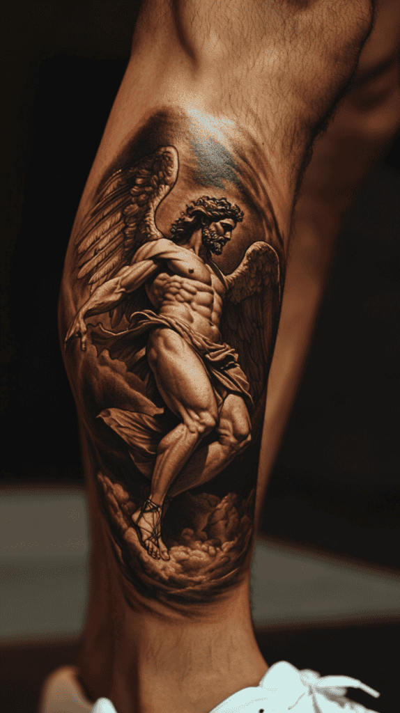 Secrets of the Gods: 23 Divine Tattoo Concepts for the Modern Man 31 Hermes Winged Voyage 2