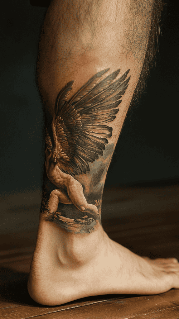 Modern Spartan: 18 Greek Tattoo Ideas Every Man Should Consider 19 Hermess Winged Sandals 2