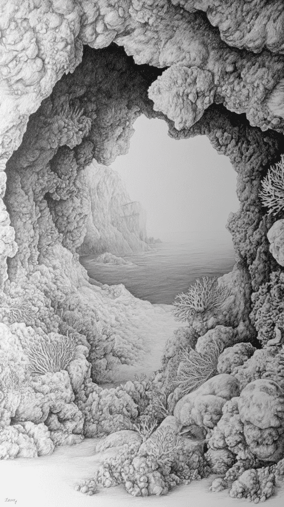 Dive Deep: 18 Ocean-Inspired Drawing Ideas That Will Captivate Your Imagination 31 Hidden Undersea Caves 2